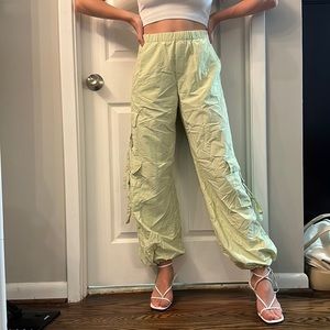 Green balloon pants size small from Zara